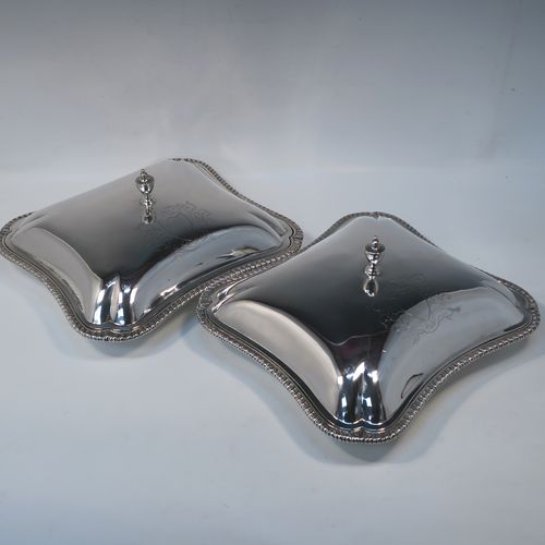 Antique Silver Entree Dishes