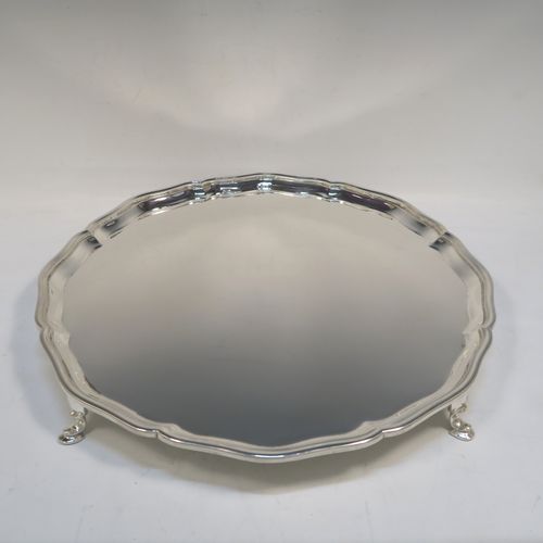 Antique Silver Large Salvers