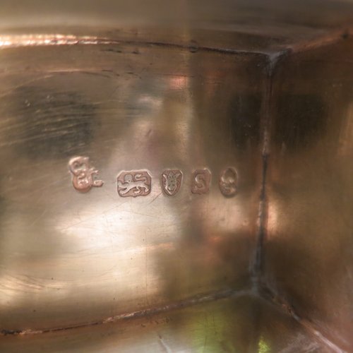 An Antique Georgian Sterling silver rare double compartment snuff box, having a plain rectangular body with rounded ends, straight sides, and a flat base, a central hinge with two fitted lids, and a gold-gilt interior. Made by Thomas Phipps & Edward Robinson of London 1793. The dimensions of this fine hand-made antique silver snuff box are length 9 cms (3.5 inches), width 3 cms (1.25 inches), depth 2 cms (0.75 inches), and it weighs approx. 71g (2.3 troy ounces). Please note that both lids are crested and monogrammed.