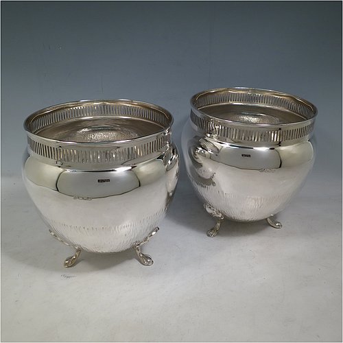 Antique Silver Vases